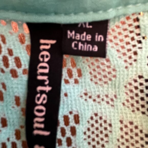 HeartSoul XL mint green flowy top. - Picture 3 of 3